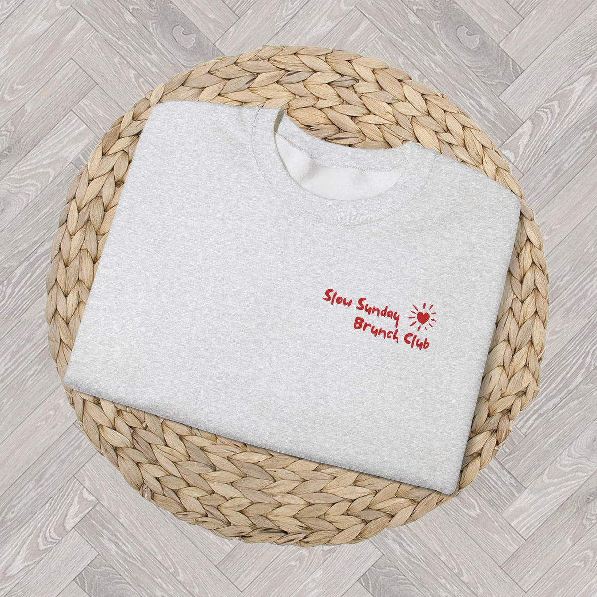 Slow Sunday Brunch Club Sweatshirt – Brunch & Coffee Lovers Crewneck