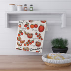 Hand-Painted Tomato Tea Towel – 100% Cotton Twill Kitchen Towel