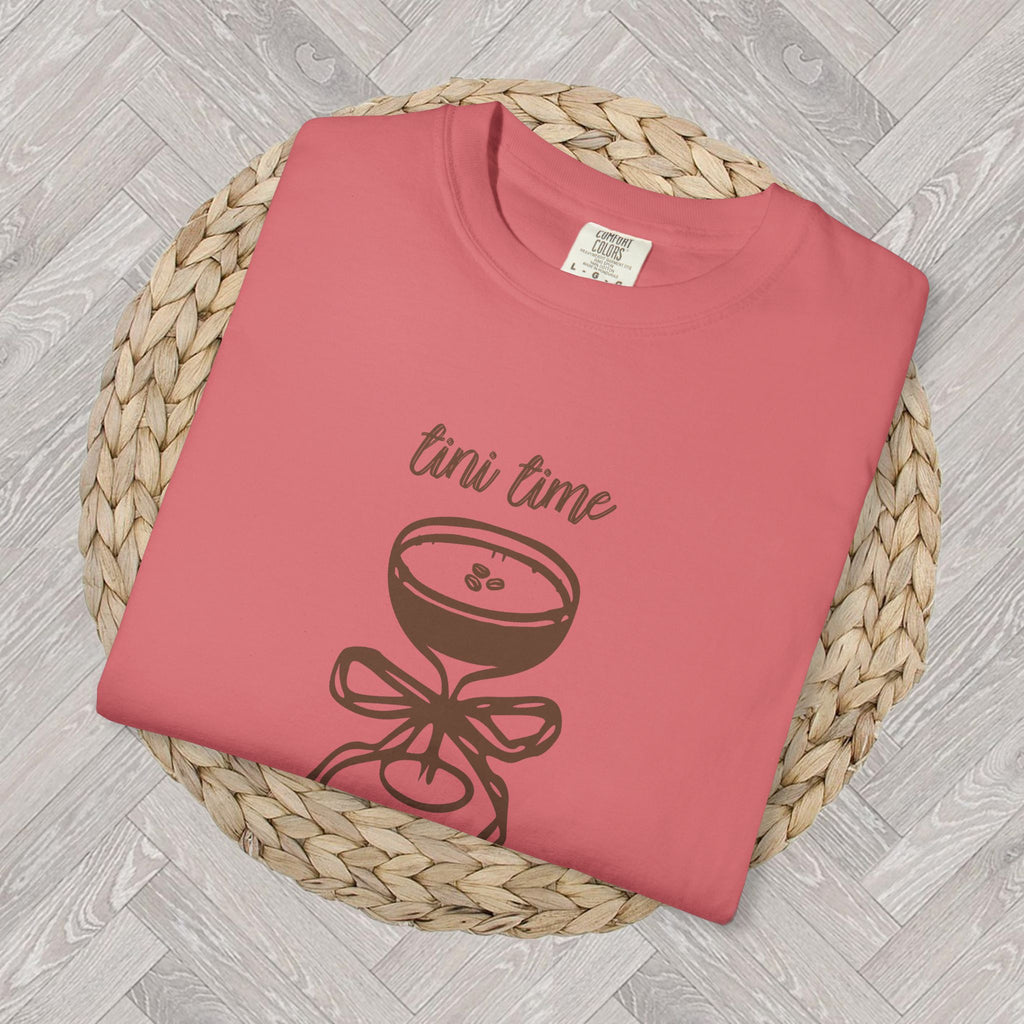 Tini Time Bachelorette Party T-Shirt | Custom Bridal Party Tee | Comfortable Cocktail Shirt for Brides and Bride Tribe