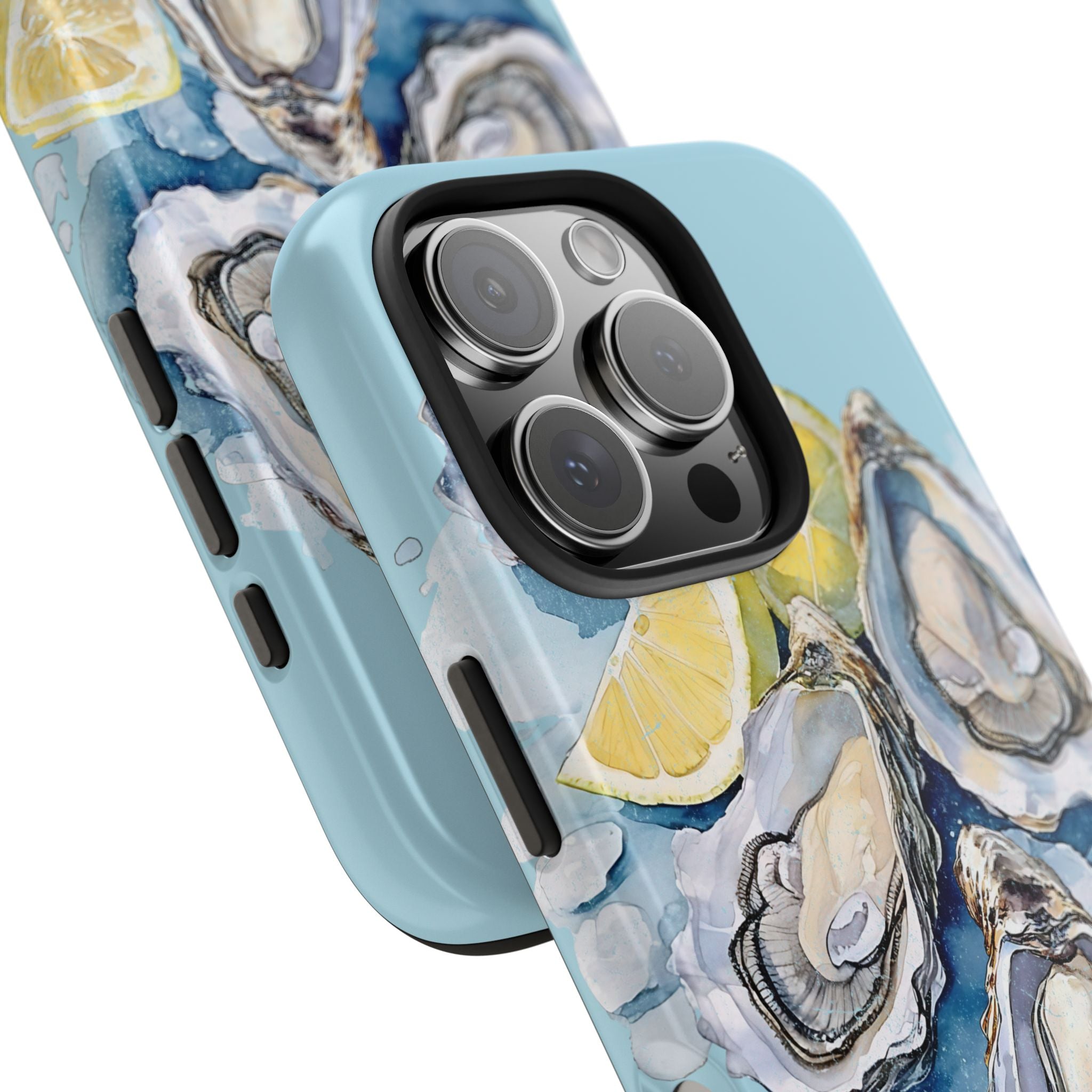 Oysters Phone Case – Nautical Ocean Cover for iPhone & Samsung | Coastal Watercolor Summer Design, Gift for Sea Lovers