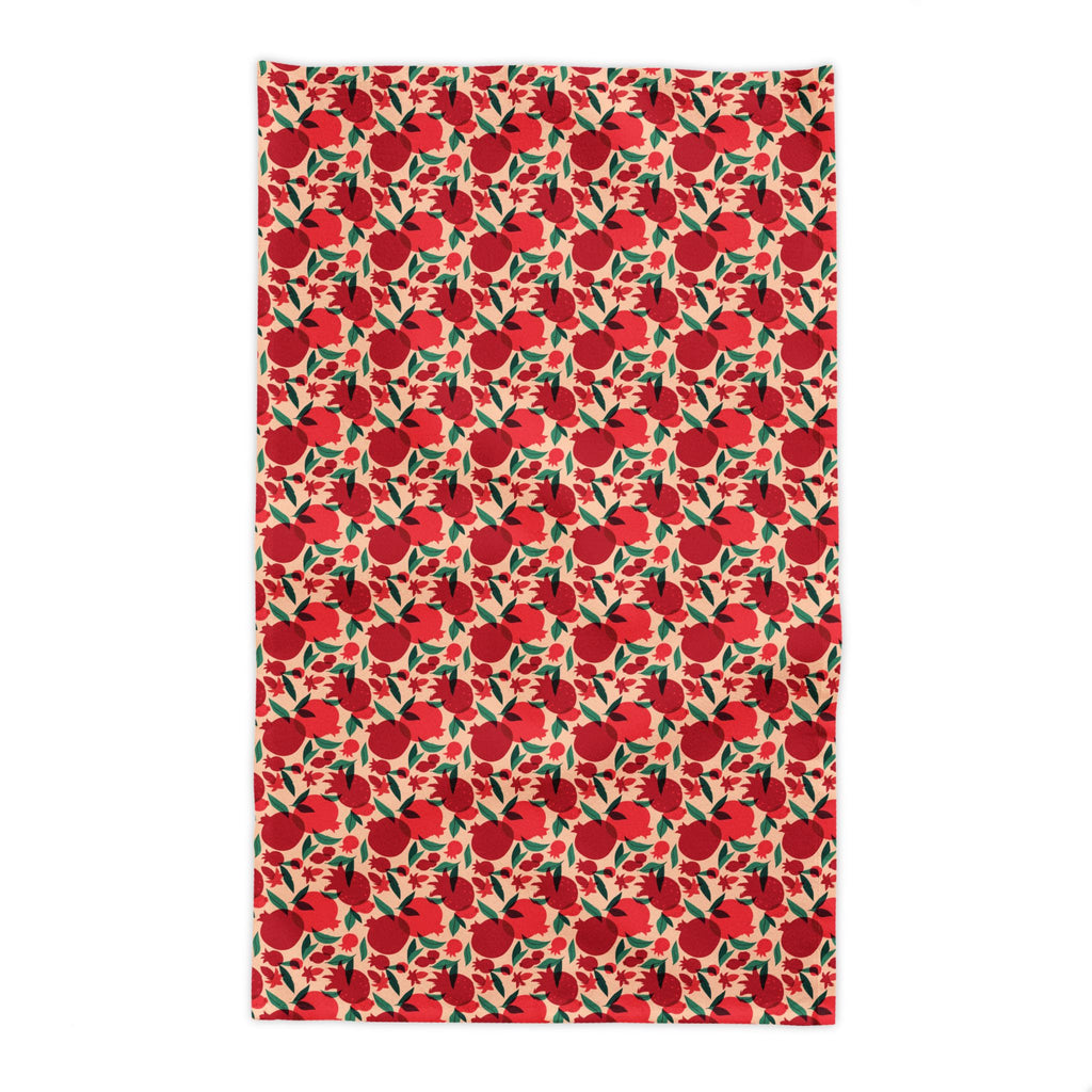 Pomegranate Tablecloth | Mediterranean Dining Table Decor | Italian-Inspired Kitchen Linen