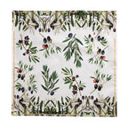 Olive Branch Tablecloth, Elegant Olive Print Tablecloth for Dining & Kitchen, Eco-Friendly Linen Table Cover