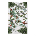 Evergreen Fern Tree Tablecloth – Rustic Forest-Inspired Cotton Linen for Nature & Outdoor Lovers