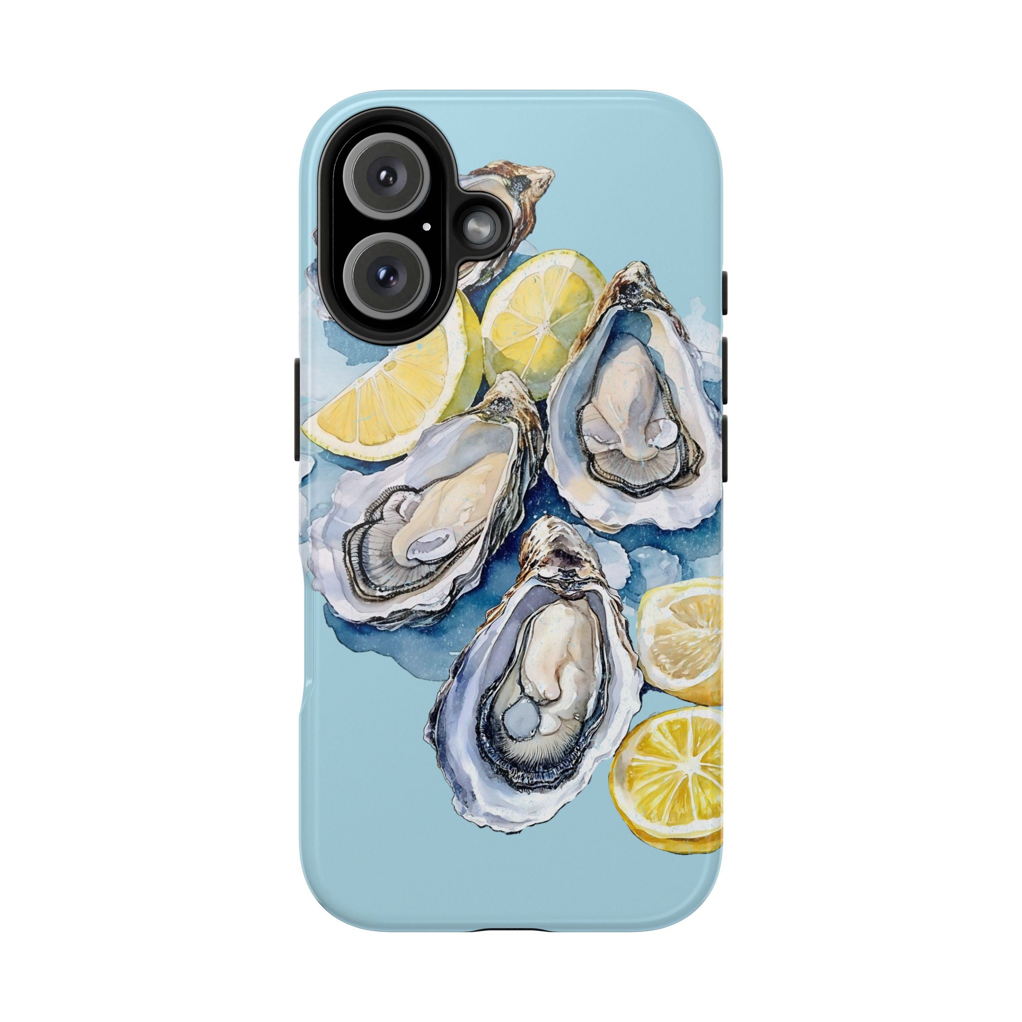 Oysters Phone Case – Nautical Ocean Cover for iPhone & Samsung | Coastal Watercolor Summer Design, Gift for Sea Lovers