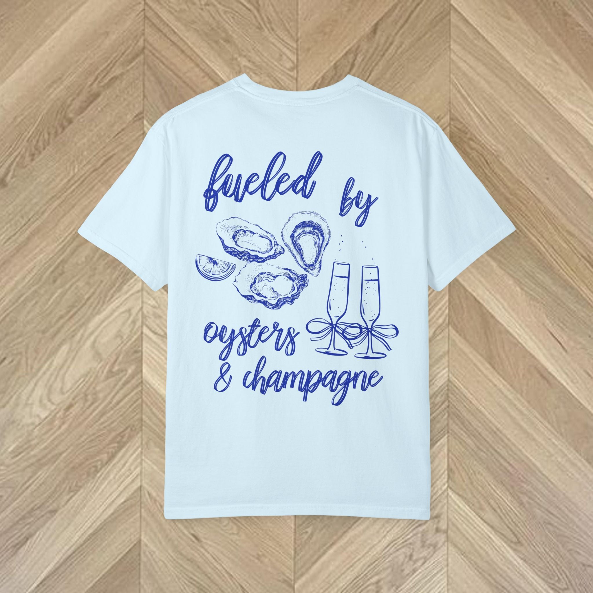 Coastal aesthetic t-shirt styled with linen and summer accessories for old money inspired look