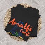 Amalfi Coast Lemoncello graphic tee for Italy lovers featuring a colorful lemon illustration and Mediterranean-inspired design