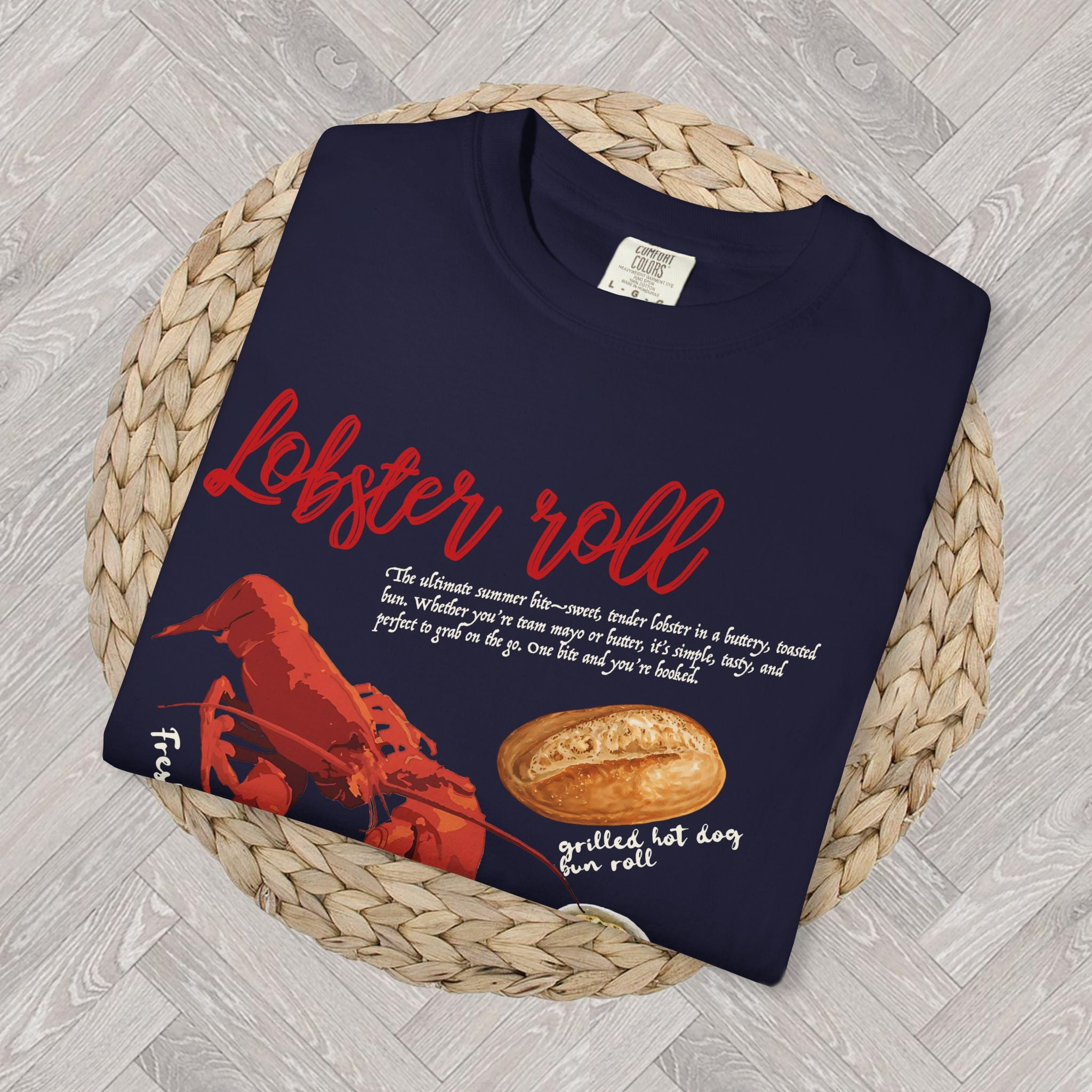 Lobster Roll Shirt – Funny Ocean Tee, Unisex Seafood Graphic T-Shirt for Beach & Coastal Lovers