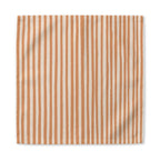 22x22 inch Terracotta Stripes Cotton Napkin styled as an elegant table setting accent for modern luxury dining.