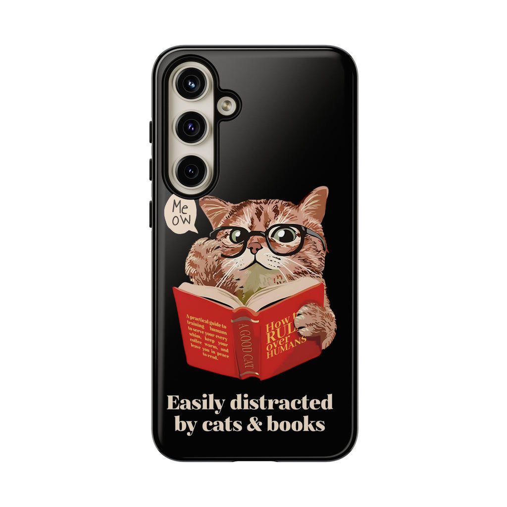 The Bookish Cat Phone Case – Easily Distracted by Cats & Books