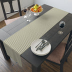 Sage Green Gingham Table Runner – Classic Checkered Farmhouse Table Linen, Cotton Twill or Polyester