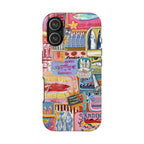 Sardines Fisherman Aesthetic Phone Case – Colorful Mediterranean Cover for iPhone & Samsung | Coastal Summer Sardine Illustration