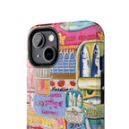Sardines Fisherman Aesthetic Phone Case – Colorful Mediterranean Cover for iPhone & Samsung | Coastal Summer Sardine Illustration