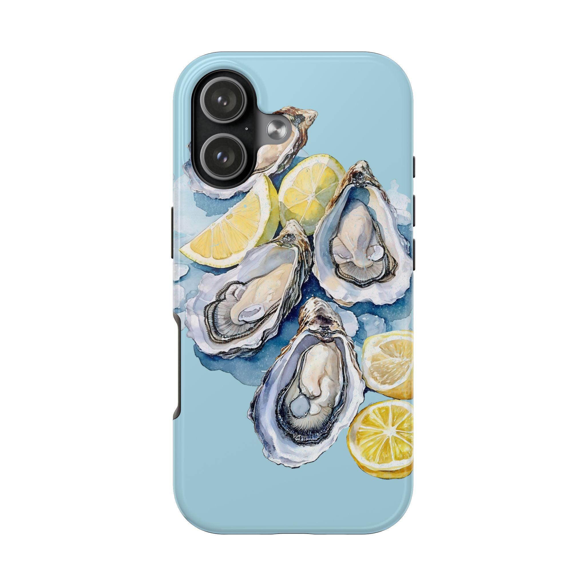 Oysters Phone Case – Nautical Ocean Cover for iPhone & Samsung | Coastal Watercolor Summer Design, Gift for Sea Lovers