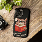 The Bookish Cat Phone Case – Easily Distracted by Cats & Books
