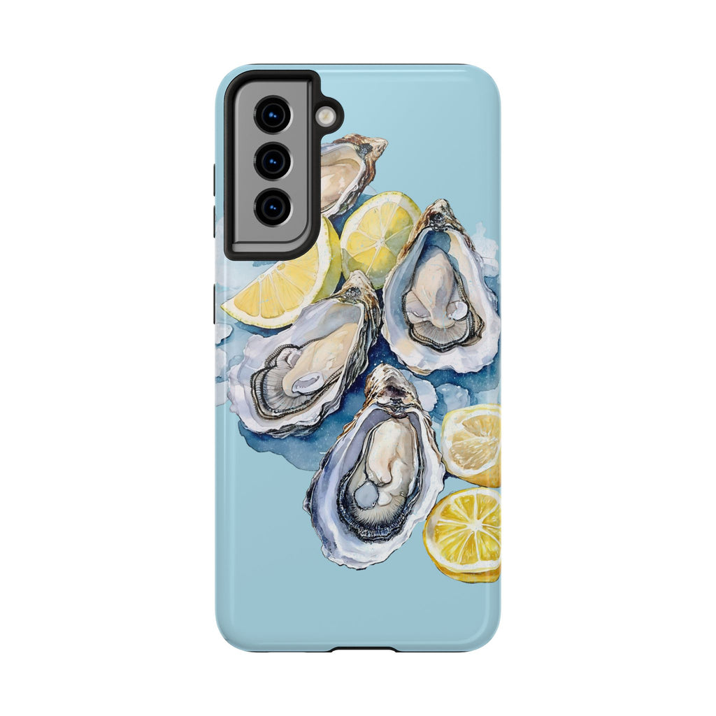 Oysters Phone Case – Nautical Ocean Cover for iPhone & Samsung | Coastal Watercolor Summer Design, Gift for Sea Lovers