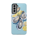 Oysters Phone Case – Nautical Ocean Cover for iPhone & Samsung | Coastal Watercolor Summer Design, Gift for Sea Lovers