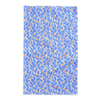 Mediterranean Botanica Tablecloth | Blue & Terracotta Cotton Twill Table Linen