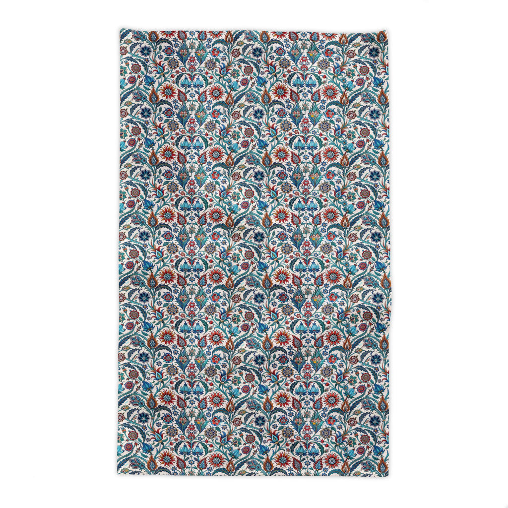 Mediterranean Floral Tablecloth – Vintage Turkish & Ottoman Inspired Table Linen