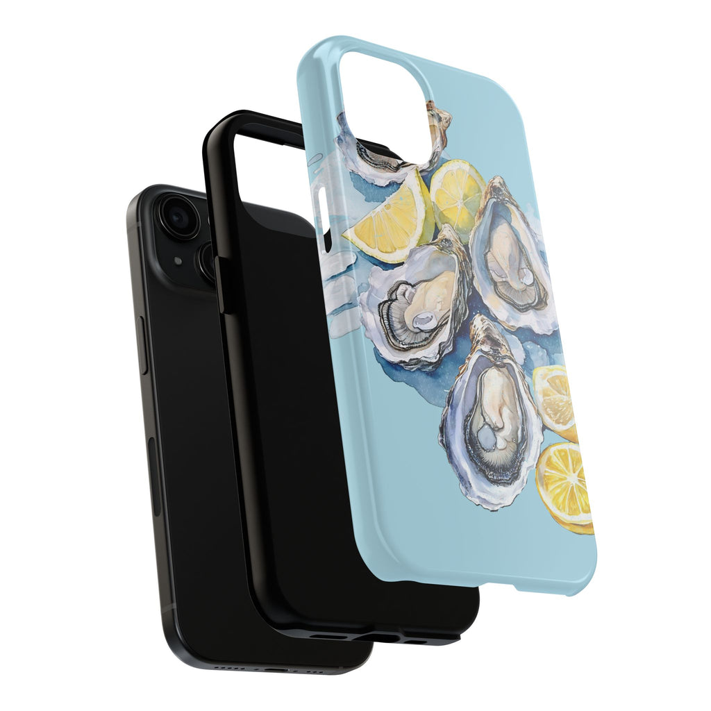 Oysters Phone Case – Nautical Ocean Cover for iPhone & Samsung | Coastal Watercolor Summer Design, Gift for Sea Lovers