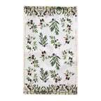 Olive Branch Tablecloth, Elegant Olive Print Tablecloth for Dining & Kitchen, Eco-Friendly Linen Table Cover