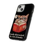 The Bookish Cat Phone Case – Easily Distracted by Cats & Books