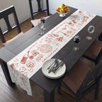 Italian Summer Custom Table Runner – Mediterranean Wedding & Dinner Decor