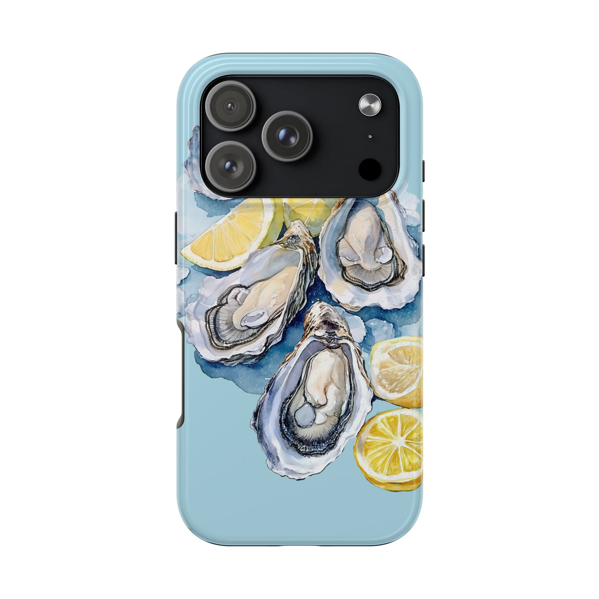 Oysters Phone Case – Nautical Ocean Cover for iPhone & Samsung | Coastal Watercolor Summer Design, Gift for Sea Lovers