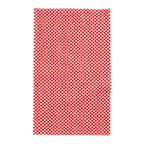 Red & White Checker Cotton Tablecloth – Italian Farmhouse Gingham Table Linen for Dining, Parties & Picnics