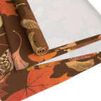 Polyester fall leaves table runner with a soft textured finish