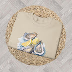 Oyster Shell Sweatshirt – Coastal Aesthetic Pullover with Watercolor Ocean-Inspired Design