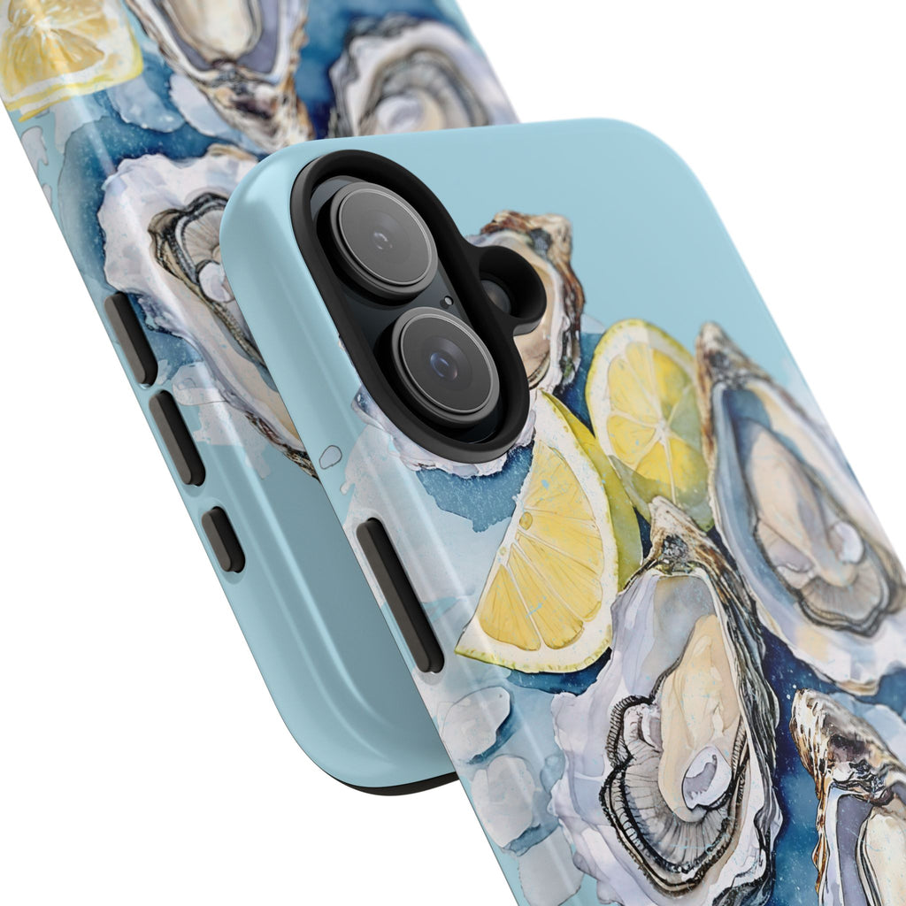 Oysters Phone Case – Nautical Ocean Cover for iPhone & Samsung | Coastal Watercolor Summer Design, Gift for Sea Lovers