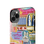Sardines Fisherman Aesthetic Phone Case – Colorful Mediterranean Cover for iPhone & Samsung | Coastal Summer Sardine Illustration