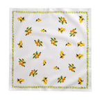 Watercolor Lemon Tablecloth – 100% Cotton Twill, Italian Summer Table Linen, Mediterranean Kitchen Decor