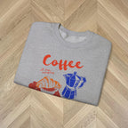 Coffee Club Sweatshirt | Cozy Graphic Pullover | Perfect Gift for Coffee Lovers | Retro Girl Casual Weekend Wear