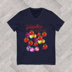 Navy Blue Italian Summer inspired graphic t-shirt featuring vintage tomato illustration and La Dolce Vita aesthetic