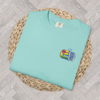 Sardines Embroidered Tee | Comfort Colors Shirt | Fisherman’s Aesthetic & Mediterranean Living | Bold Graphic Tee