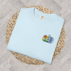 Sardines Embroidered Tee | Comfort Colors Shirt | Fisherman’s Aesthetic & Mediterranean Living | Bold Graphic Tee