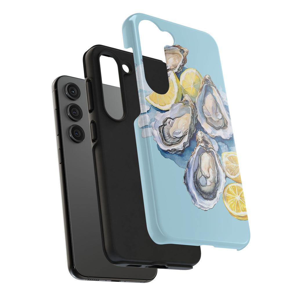 Oysters Phone Case – Nautical Ocean Cover for iPhone & Samsung | Coastal Watercolor Summer Design, Gift for Sea Lovers
