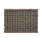 Blue Fish Woven Blanket – 100% Cotton Coastal Throw Blanket with Ocean Fish Pattern, Boho Beach Decor & Fringed Edges