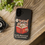 The Bookish Cat Phone Case – Easily Distracted by Cats & Books