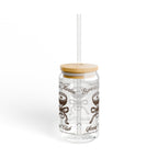 Espresso Martini Social Club Glass Sipper Cup – 16oz Iced Coffee Glass with Straw | Coquette Cocktail Lover Gift | Home Bar & Bachelorette Drinkware