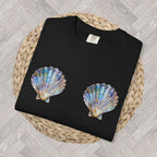 Seashell Bra T-Shirt | Cute Mermaid Beach Shirt | Ocean Style Tee | Summer Vacation Graphic T-shirt for Women