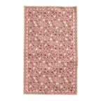 Decorative Mediterranean fruit tablecloth in pomegranate red and warm cream
