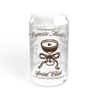 Espresso Martini Social Club Glass Sipper Cup – 16oz Iced Coffee Glass with Straw | Coquette Cocktail Lover Gift | Home Bar & Bachelorette Drinkware