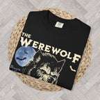 Vintage werewolf Halloween shirt for horror movie fans and classic monster lovers