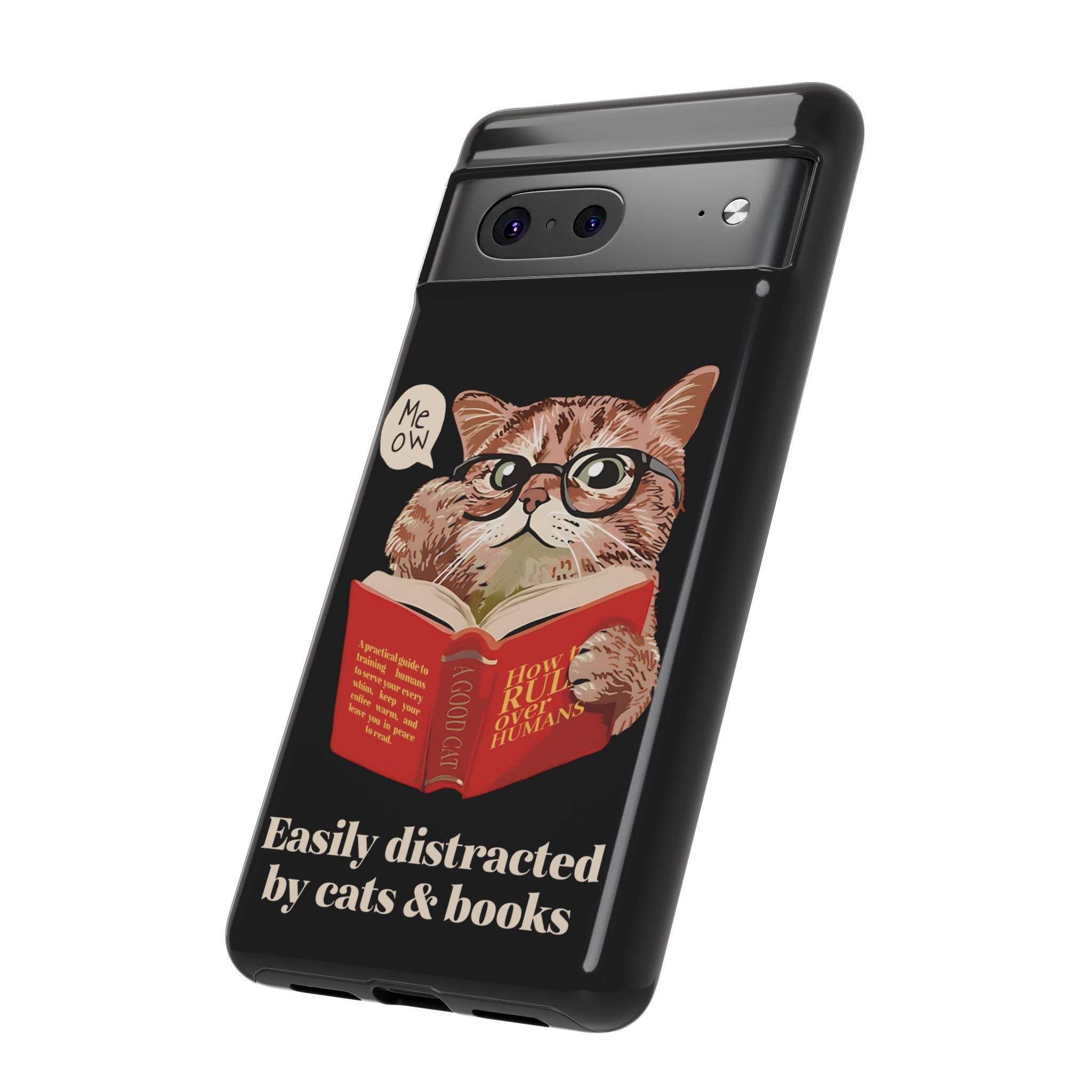 The Bookish Cat Phone Case – Easily Distracted by Cats & Books