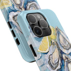 Oysters Phone Case – Nautical Ocean Cover for iPhone & Samsung | Coastal Watercolor Summer Design, Gift for Sea Lovers