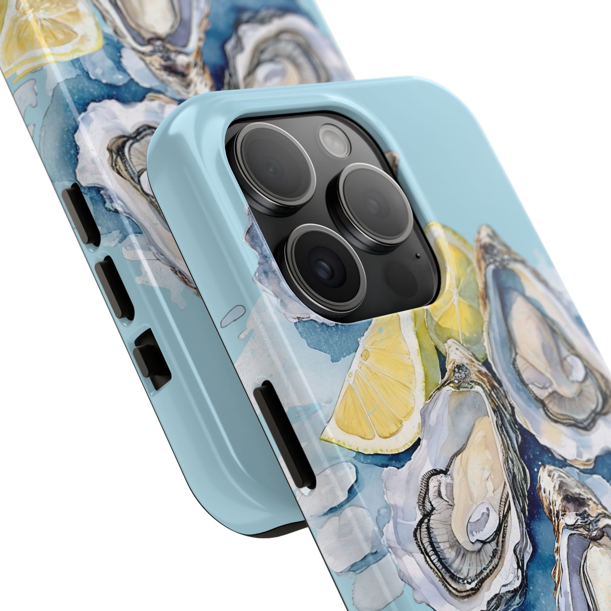 Oysters Phone Case – Nautical Ocean Cover for iPhone & Samsung | Coastal Watercolor Summer Design, Gift for Sea Lovers