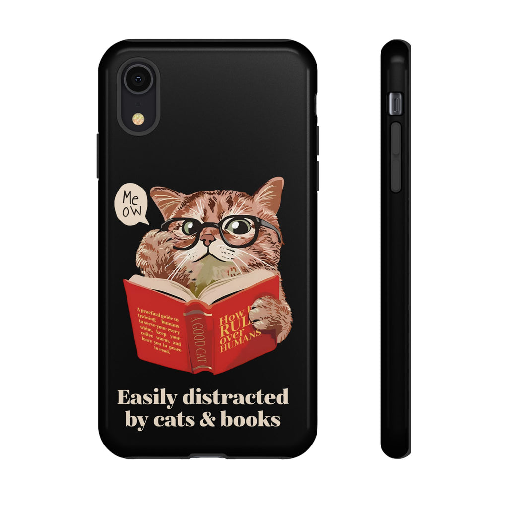 The Bookish Cat Phone Case – Easily Distracted by Cats & Books