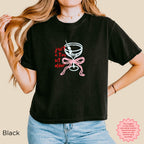 Just A Tini Bit Older graphic crop top in black with martini design for 30th birthday celebration.